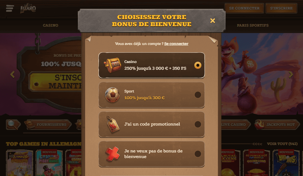 Register et Login au Lizaro Casino en Ligne pour les Joueurs Français 2026